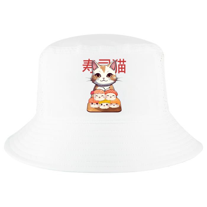 Sushi Japanese Cat Cute Gift Cool Comfort Performance Bucket Hat