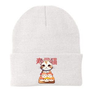 Sushi Japanese Cat Cute Gift Knit Cap Winter Beanie