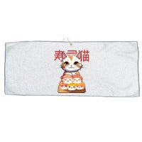 Sushi Japanese Cat Cute Gift Large Microfiber Waffle Golf Towel