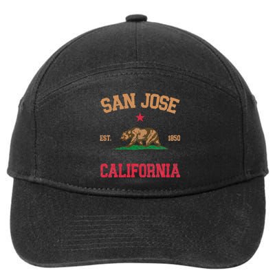 San Jose California 7-Panel Snapback Hat