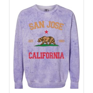 San Jose California Colorblast Crewneck Sweatshirt