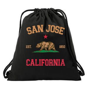 San Jose California Drawstring Bag