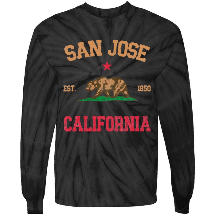 San Jose California Tie-Dye Long Sleeve Shirt