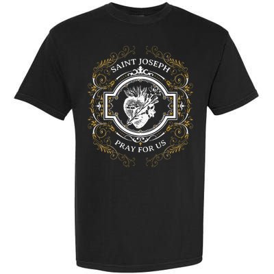 St Joseph Consecration Most Chaste Heart Catholic Saint Garment-Dyed Heavyweight T-Shirt