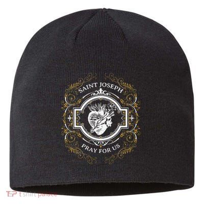St Joseph Consecration Most Chaste Heart Catholic Saint Sustainable Beanie