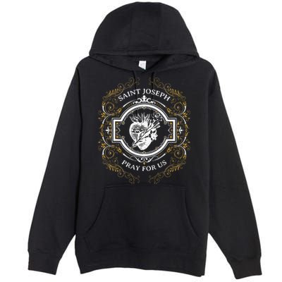 St Joseph Consecration Most Chaste Heart Catholic Saint Premium Pullover Hoodie