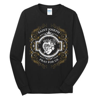 St Joseph Consecration Most Chaste Heart Catholic Saint Tall Long Sleeve T-Shirt
