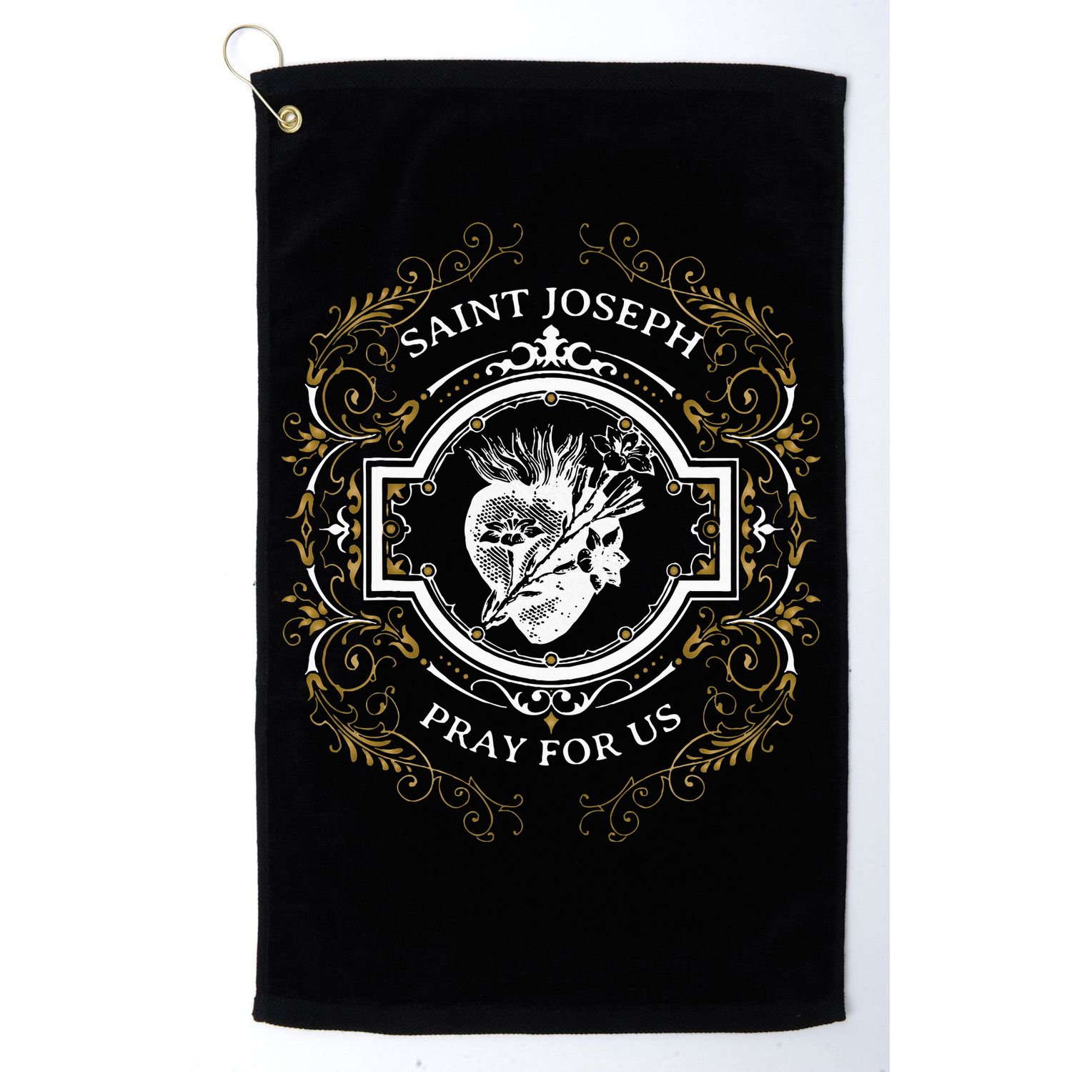 St Joseph Consecration Most Chaste Heart Catholic Saint Golf Towel