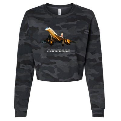 Supersonic Jet Concorde Cropped Pullover Crew