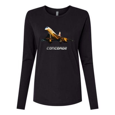 Supersonic Jet Concorde Womens Cotton Relaxed Long Sleeve T-Shirt