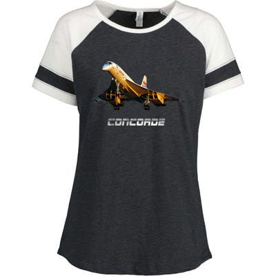 Supersonic Jet Concorde Enza Ladies Jersey Colorblock Tee