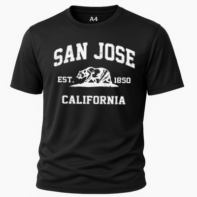 San Jose California CA Vintage State Athletic Style Performance Shirt