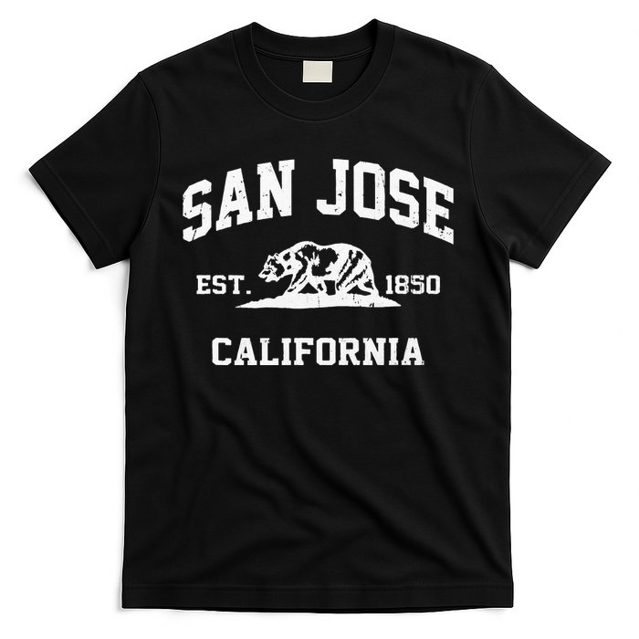 San Jose California CA Vintage State Athletic Style T-Shirt