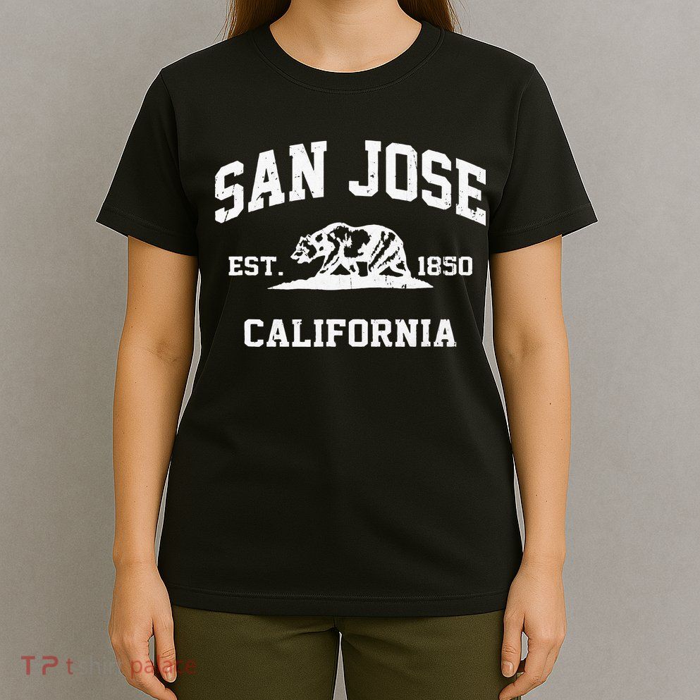 San Jose California CA Vintage State Athletic Style T-Shirt