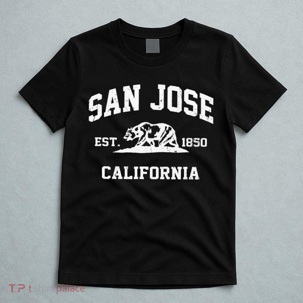 San Jose California CA Vintage State Athletic Style T-Shirt