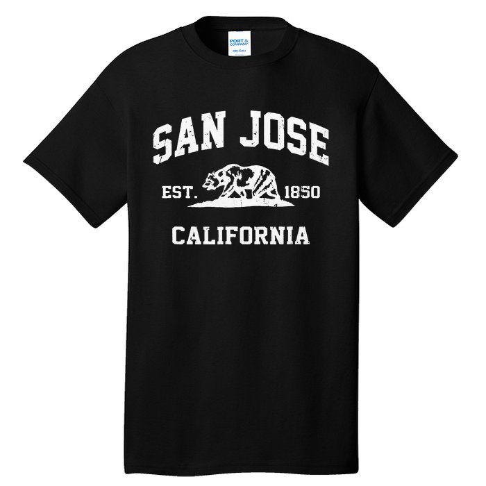 San Jose California CA Vintage State Athletic Style Tall T-Shirt