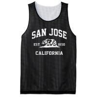 San Jose California CA Vintage State Athletic Style Mesh Reversible Basketball Jersey Tank