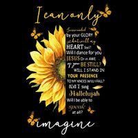 Sunflower Jesus Cross I Can Imagine Christian Religious Gift 16 in Basic Backpack