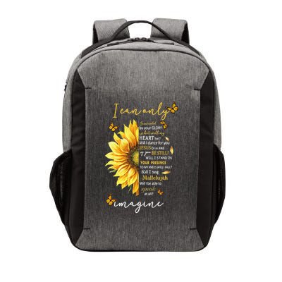 Sunflower Jesus Cross I Can Imagine Christian Religious Gift Vector Backpack
