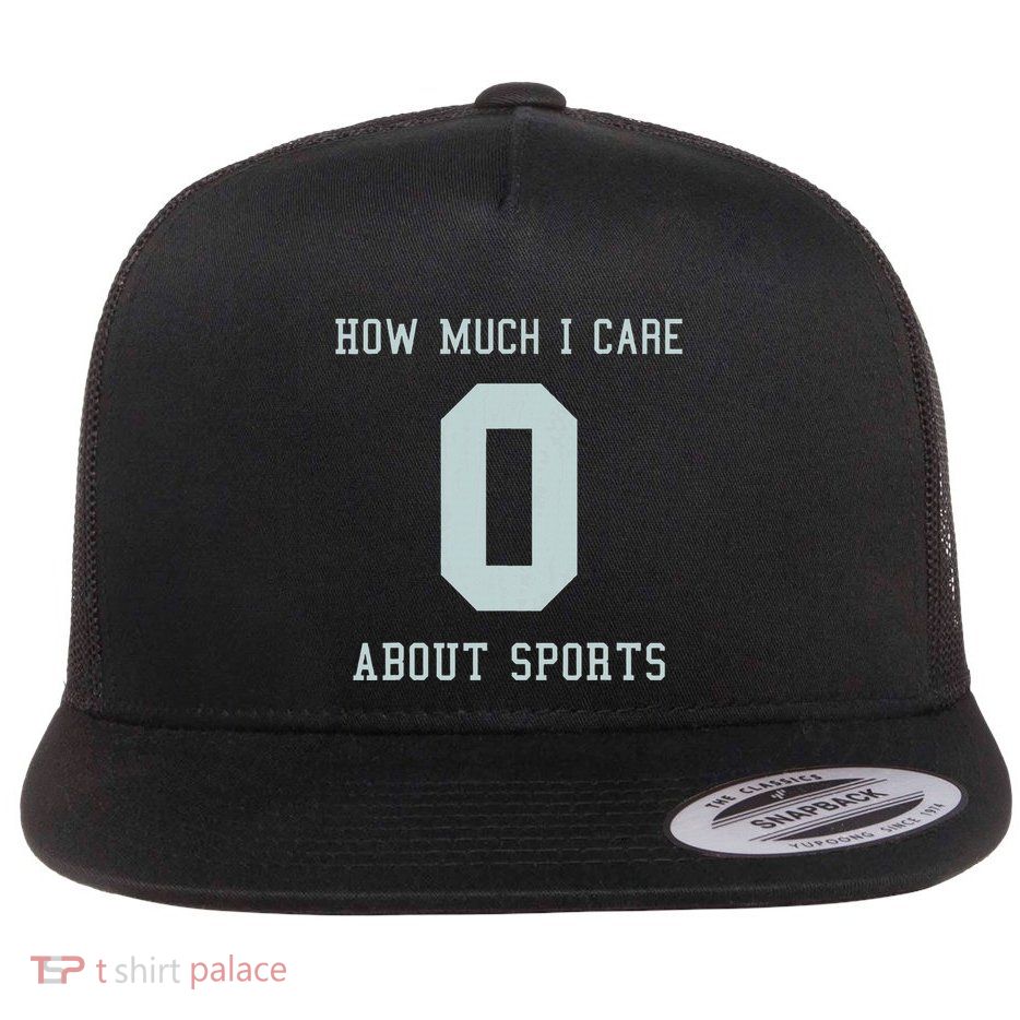 Sports Jersey Costume For Anti Sport People Flat Bill Trucker Hat