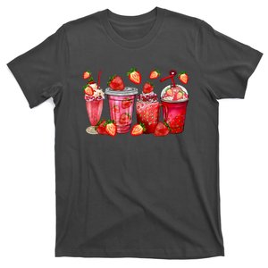 Strawberry Juice Coffee Cups Strawberry Festival Fruit Lover T-Shirt