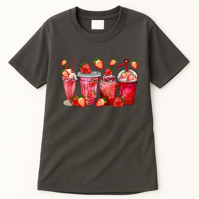 Strawberry Juice Coffee Cups Strawberry Festival Fruit Lover Tall T-Shirt