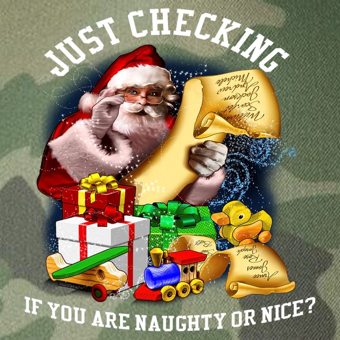 Santa Just Checking If You Are Naughty Or Nice Legacy Tie Dye Trucker Hat