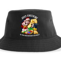 Santa Just Checking If You Are Naughty Or Nice Sustainable Bucket Hat