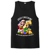 Santa Just Checking If You Are Naughty Or Nice PosiCharge Competitor Tank