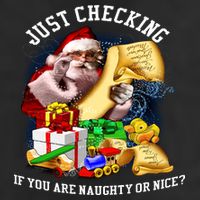 Santa Just Checking If You Are Naughty Or Nice Golf Towel