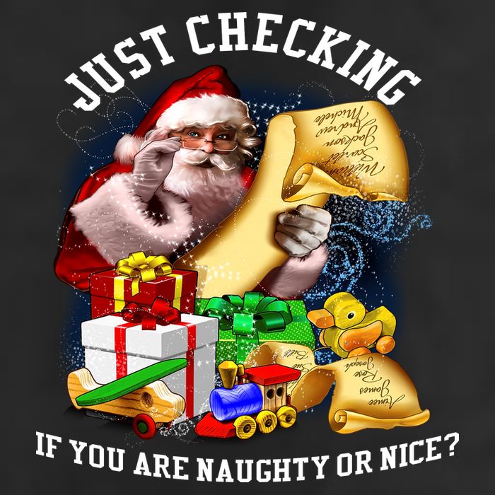 Santa Just Checking If You Are Naughty Or Nice Golf Towel