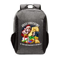 Santa Just Checking If You Are Naughty Or Nice Vector Backpack
