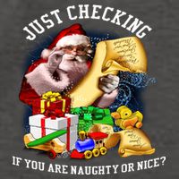 Santa Just Checking If You Are Naughty Or Nice Vector Backpack
