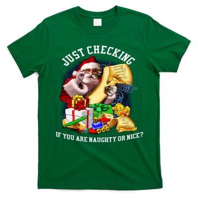 Santa Just Checking If You Are Naughty Or Nice T-Shirt