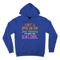 Spell Just Ding Haldol Funny Nurse Halloween Rn Icu Gift Hoodie