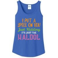 Spell Just Ding Haldol Funny Nurse Halloween Rn Icu Gift Ladies Essential Tank