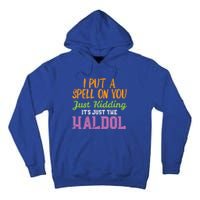 Spell Just Ding Haldol Funny Nurse Halloween Rn Icu Gift Tall Hoodie