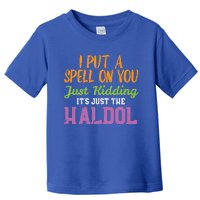 Spell Just Ding Haldol Funny Nurse Halloween Rn Icu Gift Toddler T-Shirt