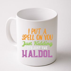 Spell Just Ding Haldol Funny Nurse Halloween Rn Icu Gift Coffee Mug