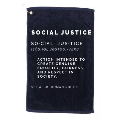 Social Justice Definition SJW, Liberal, Civil Rights Golf Towel