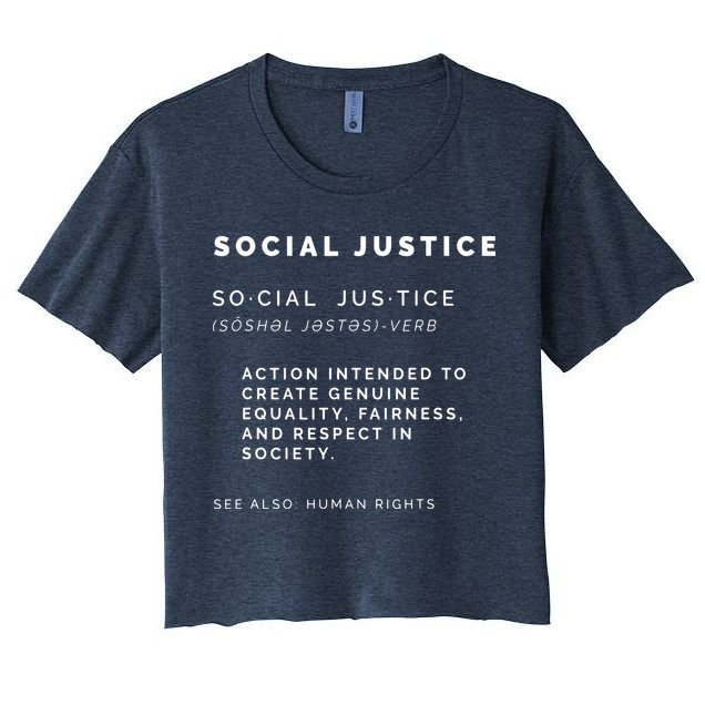 Social Justice Definition SJW, Liberal, Civil Rights Crop Top