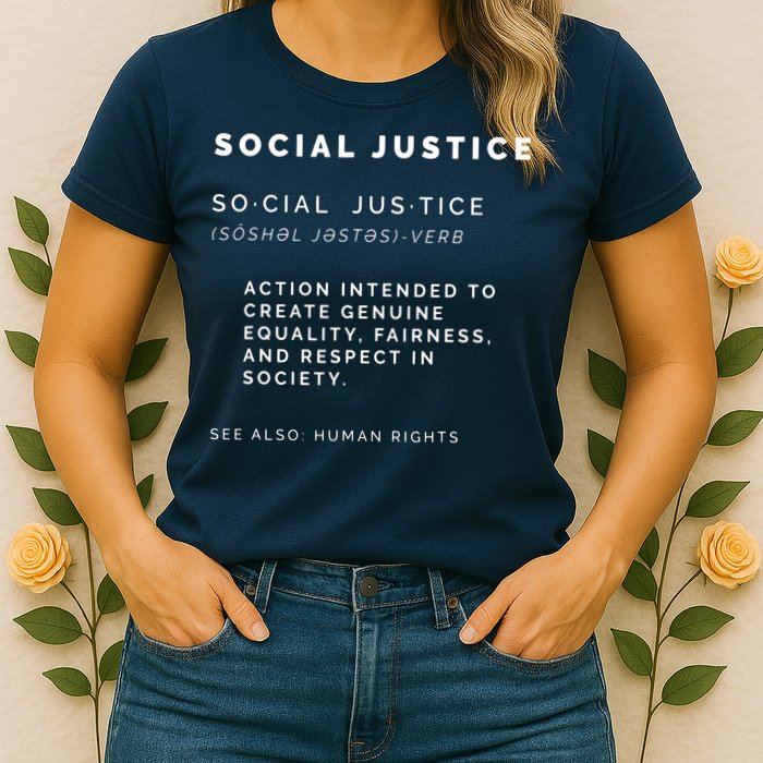 Social Justice Definition SJW, Liberal, Civil Rights Womens T-Shirt