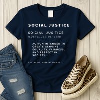 Social Justice Definition SJW, Liberal, Civil Rights Womens T-Shirt