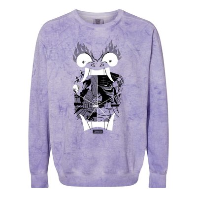 Samurai Jack Divisive Gift Colorblast Crewneck Sweatshirt