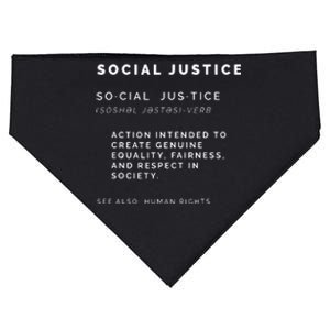 Social Justice Definition | SJW, Liberal, Civil Rights USA-Made Doggie Bandana