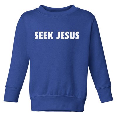 Seek Jesus Evangelism Toddler Sweatshirt
