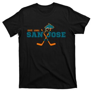 San Jose Est 1991 Sports Team Novelty Athletic Shark T-Shirt