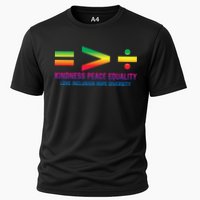 Social Justice Equality Greater Than Division Cooling Performance Crew T-Shirt