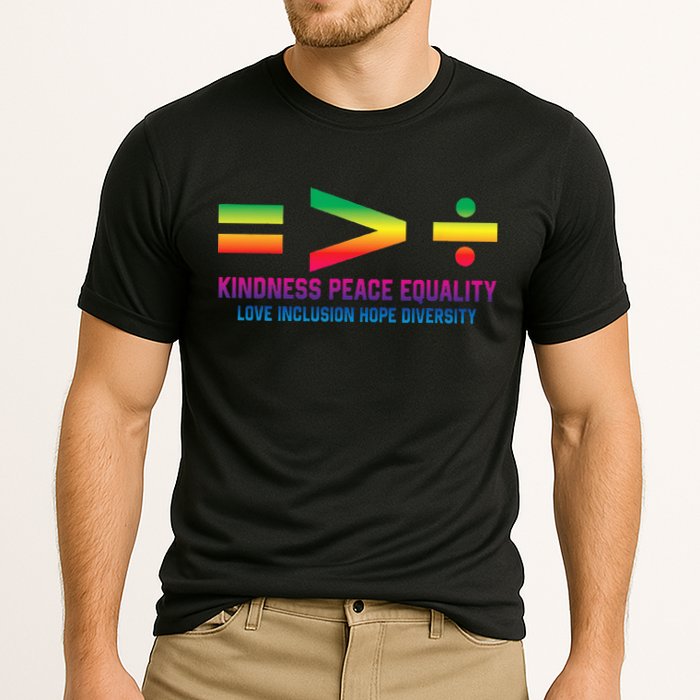 Social Justice Equality Greater Than Division Cooling Performance Crew T-Shirt