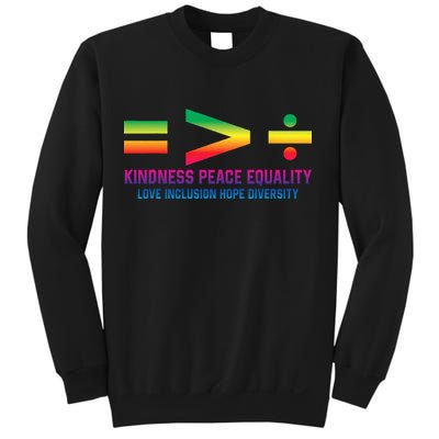 Social Justice Equality Greater Than Division Sweatshirt